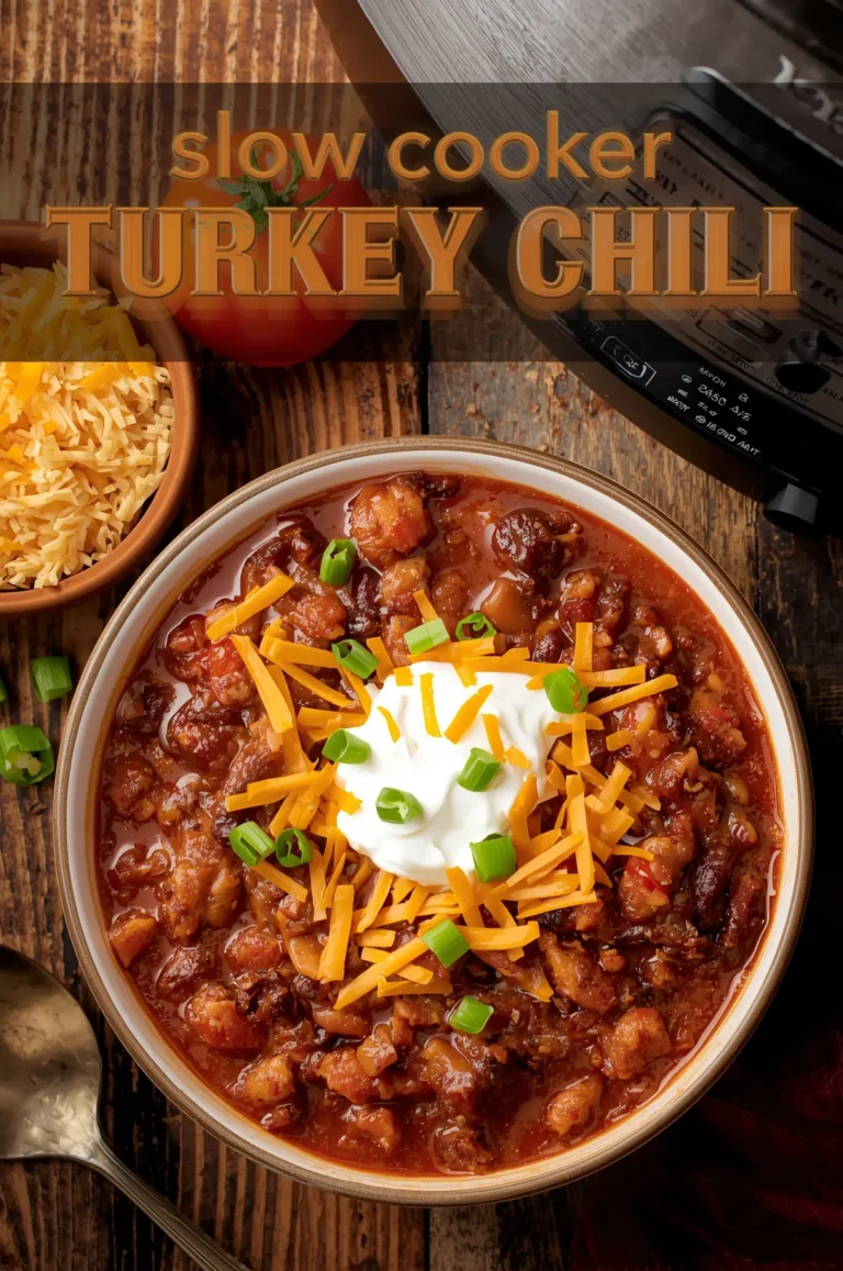 slow cooker turkey chili