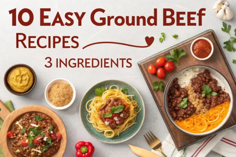 3-Ingredient Ground Beef Recipes