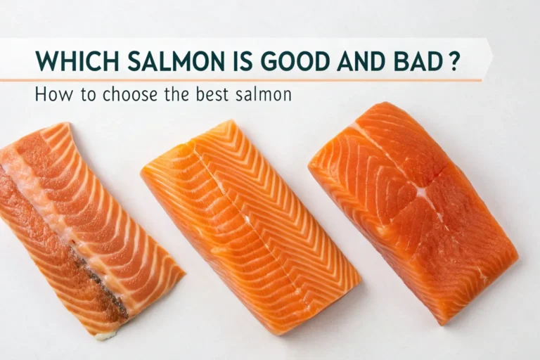 salmón bueno y malo