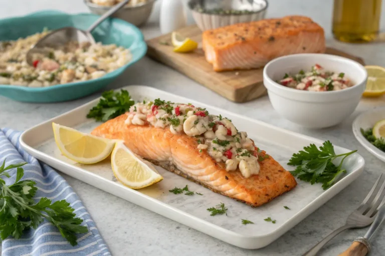 Crab Stuffed Salmon