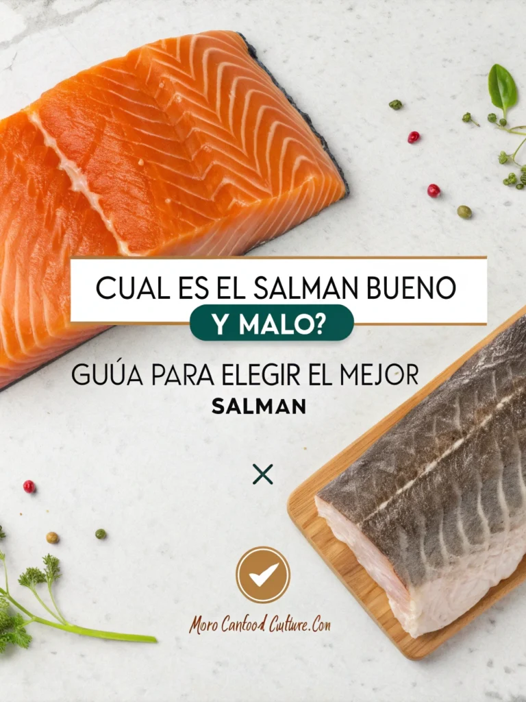 salmón bueno y malo