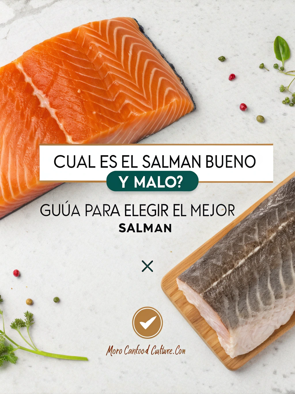 salmón bueno y malo