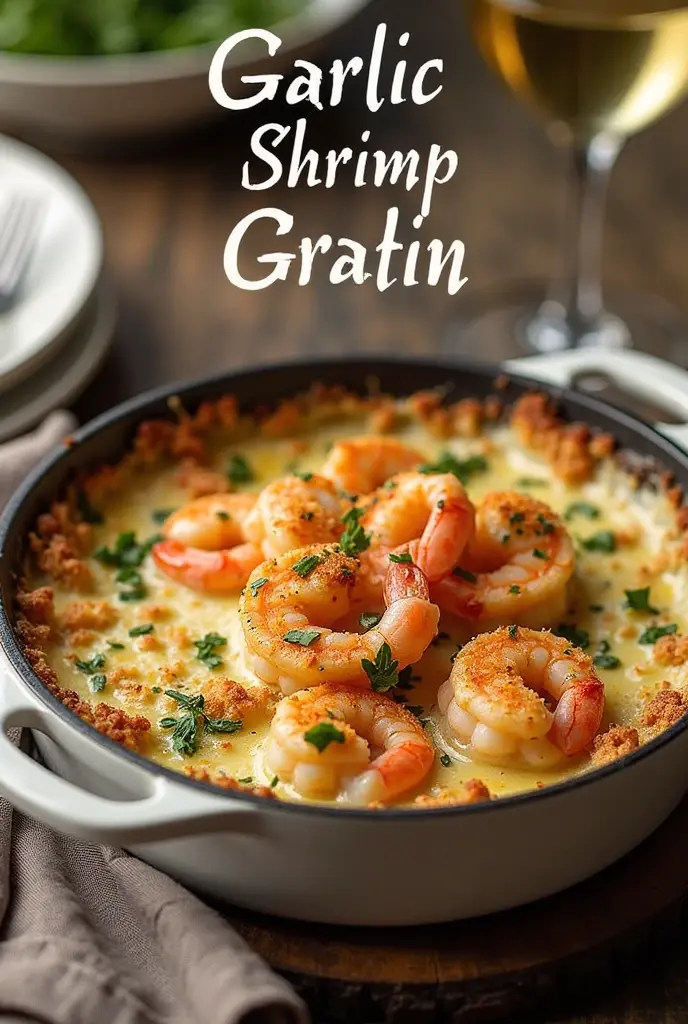 Garlic Shrimp Gratin