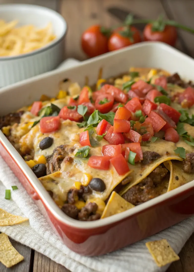 Cheesy Mexican Beef Casserole