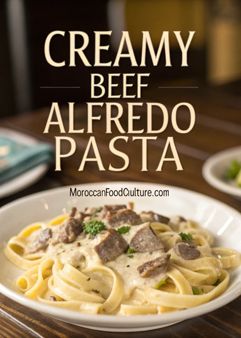 Beef Alfredo Pasta